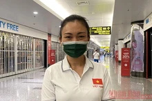 Thượng tá Đặng Mỹ Hạnh, đội trưởng "Đội quân văn hóa" tham gia Army Games 2021. Ảnh: TRỊNH DŨNG