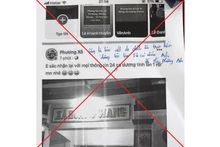 Thông tin không đúng sự thật đối tượng đăng tải trên facebook cá nhân.