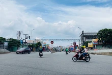 Sau 14 giờ ngày 15/8, khu vực cầu vượt Linh Xuân, TP Thủ Đức đã thông thoáng