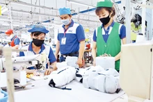 Người lao động tại Công ty May Nhà Bè (TP Hồ Chí Minh).