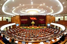 Toàn cảnh Hội nghị lần thứ tư, Ban Chấp hành Trung ương Đảng khóa XIII. Ảnh: Nguyễn Đăng