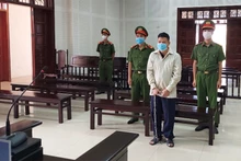 Bị cáo tại phiên tòa.