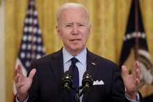 Tổng thống Mỹ Joe Biden phát biểu về vaccine Covid-19 và các mũi tiêm nhắc lại tại Washington (Mỹ) hôm 24/9. (Ảnh: Reuters) 