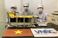 Vệ tinh NanoDragon của Việt Nam chính thức được bàn giao cho Nhật Bản ngày 17/8/2021. (Ảnh: VNSC) 