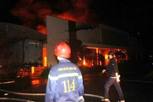 Hiện trường vụ cháy.