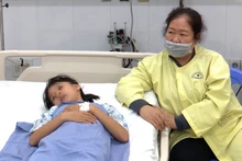Một trong năm trường hợp đang được điều trị tại Bệnh viện Nhi đồng Đồng Nai.