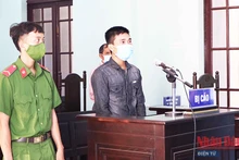 Bị cáo Nguyễn Đức Thiện tại phiên tòa.
