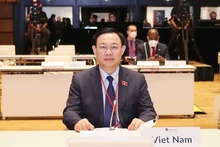 Chủ tịch Quốc hội Vương Đình Huệ tại Hội nghị. (Ảnh: Doãn Tấn/quochoi.vn)