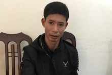 Đối tượng Phạm Văn Sỹ tại cơ quan Công an.