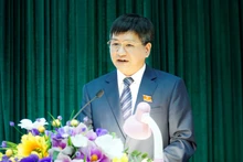 Đồng chí Lê Thành Đô, phát biểu tại kỳ họp.