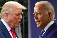 Tổng thống Mỹ đương nhiệm Donald Trump (bên trái) và ứng cử viên Tổng thống Mỹ năm 2020 đảng Dân chủ Joe Biden. (Ảnh: CNN)