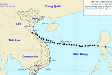 Áp thấp nhiệt đới suy yếu thành vùng áp thấp và tan dần. (Nguồn: nchmf.gov.vn)