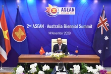 Thủ tướng Nguyễn Xuân Phúc đánh giá cao quan hệ đối tác chiến lược ASEAN - Australia. (Ảnh: TRẦN HẢI)