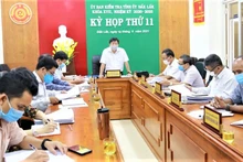 Kỳ họp thứ 11 của Ủy ban Kiểm tra Tỉnh ủy Đắk Lắk nhiệm kỳ 2020-2025. (Ảnh: HỒNG CHUYÊN)