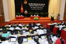 Toàn cảnh kỳ họp lần thứ 2, Hội đồng nhân dân tỉnh Thanh Hóa khóa XVIII.