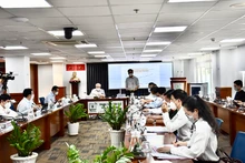 Toàn cảnh buổi họp báo.