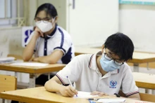 Thí sinh kỳ thi vào lớp 10 năm 2021. Ảnh: DUY LINH