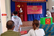 Bầu cử thêm đại biểu HĐND xã tại đơn bị bầu cử số 5, thôn Mỹ Lộc 3, xã Việt Hùng, huyện Vũ Thư (tỉnh Thái Bình) ngày 6-6