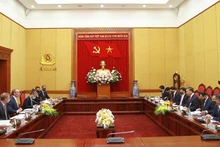 Quang cảnh hội đàm ngày 22-6. Ảnh: TTXVN