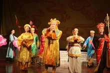 Một tiết mục của Nhà hát chèo Hà Nội.