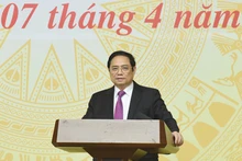 Thủ tướng Phạm Minh Chính chủ trì phiên họp thứ nhất của Ban Chỉ đạo An toàn, an ninh mạng quốc gia. (Ảnh: Trần Hải)