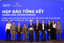 Các đại biểu tham dự họp báo Tổng kết Chương trình Vietnam Forward.