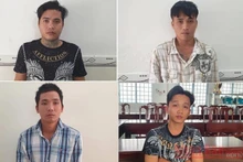 Các đối tượng vừa bị bắt giữ.
