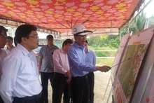Đoàn Công tác kiểm tra thực tế tại Dự án cầu Mỹ Thuận 2.
