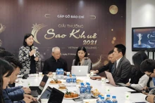 Họp báo phát động Giải thưởng Sao Khuê 2021.