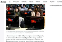 Báo Le Monde đăng bài và hình ảnh về Đại hội XIII diễn ra trong bối cảnh dịch bệnh được kiểm soát ở Việt Nam. 