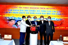 Khai trương phần mềm thi trắc nghiệm về Nghị quyết Đại hội Đảng ở tỉnh Lào Cai.