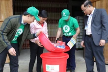 Hoạt động hỗ trợ Oxfam tại địa phương gặp thiên tai.
