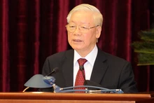 Tổng Bí thư, Chủ tịch nước Nguyễn Phú Trọng phát biểu bế mạc Hội nghị. (Ảnh: Đăng Khoa)