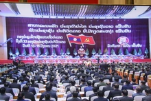 Đại hội đại biểu toàn quốc lần thứ XI của Đảng NDCM Lào họp từ ngày 13 - 15-1-2021. (Ảnh: Xuân Sơn)