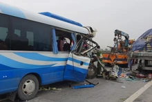 Hiện trường vụ tai nạn.