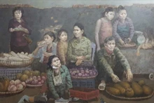 Tranh của họa sĩ Dương Tuấn.