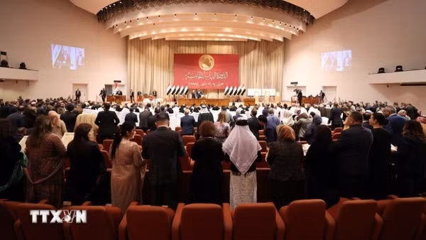 Quang cảnh phiên họp Quốc hội Iraq tại Thủ đô Baghdad. (Ảnh: THX/TTXVN)