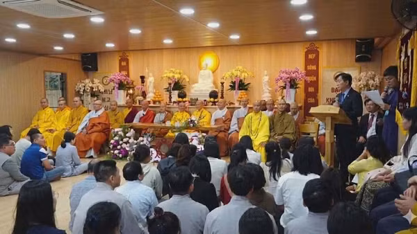 Quang cảnh Lễ khánh tạ chùa Cát Tường tại thành phố Gwangju, Hàn Quốc.