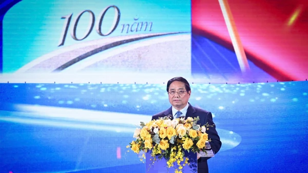 Thủ tướng Chính phủ Phạm Minh Chính phát biểu tại Lễ Trao giải Báo chí Quốc gia lần thứ XIX năm 2024.