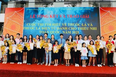 Cuộc thi tìm hiểu về tác hại của thuốc lá và thuốc lá điện tử dành cho thiếu nhi toàn quốc, năm 2025.