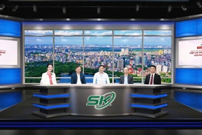 Quang cảnh buổi tọa đàm trực tuyến “Hướng tới không còn ca tử vong do sốt xuất huyết: Hiệu lực phòng bệnh bằng giải pháp tích hợp”.