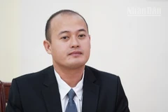 Thạc sĩ Thong Mengdavid, Viện Nghiên cứu quốc tế và chính sách công, Đại học Hoàng gia Phnom Penh. (Ảnh: ĐINH TRƯỜNG)