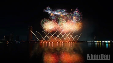 Phần trình diễn của đội Z121 Vina Pyrotech (Việt Nam 2) trong đêm thứ hai DIFF 2025.