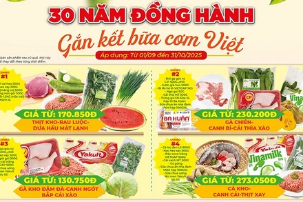 Đa dạng các combo phục vụ bữa cơm gia đình Việt tại hệ thống bán lẻ SATRA. 