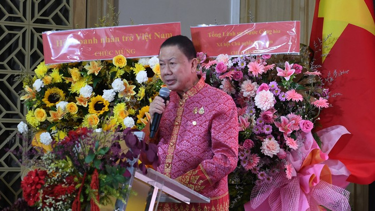 Ông Sanan Angubolkul phát biểu tại diễn đàn. dien-dan-anh-3.jpg