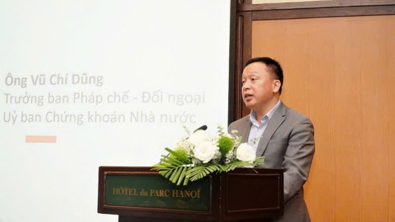 Ông Vũ Chí Dũng phát biểu tại Hội thảo. ck2.jpg