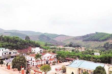 Một góc xã vùng cao Kỳ Thượng.