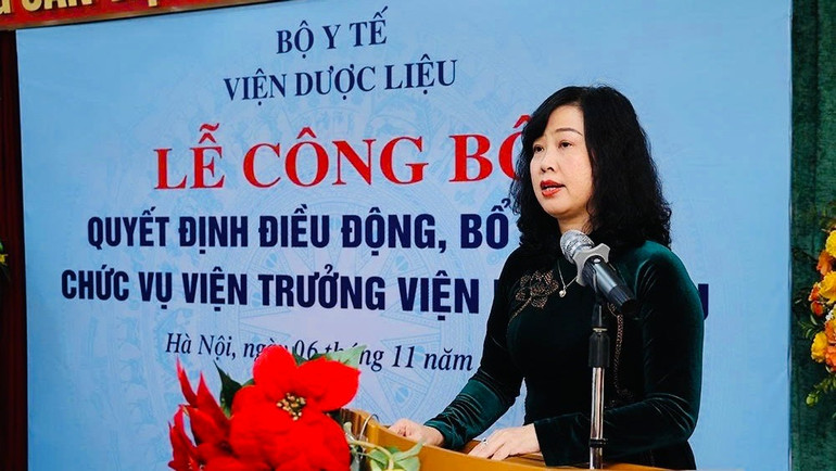 Ministrul Sănătății, Dao Hong Lan, vorbește la ceremonie ngoc4.jpg