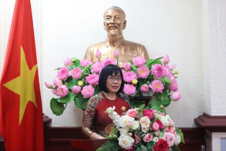 Thứ trưởng Tư pháp Đặng Hoàng Oanh phát biểu. oanh-5540.jpg