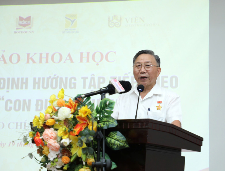 Phó Giáo sư, Tiến sĩ, Đại tá Trần Nam Chuân phát biểu tại hội thảo. tran-nam-chuan.jpg